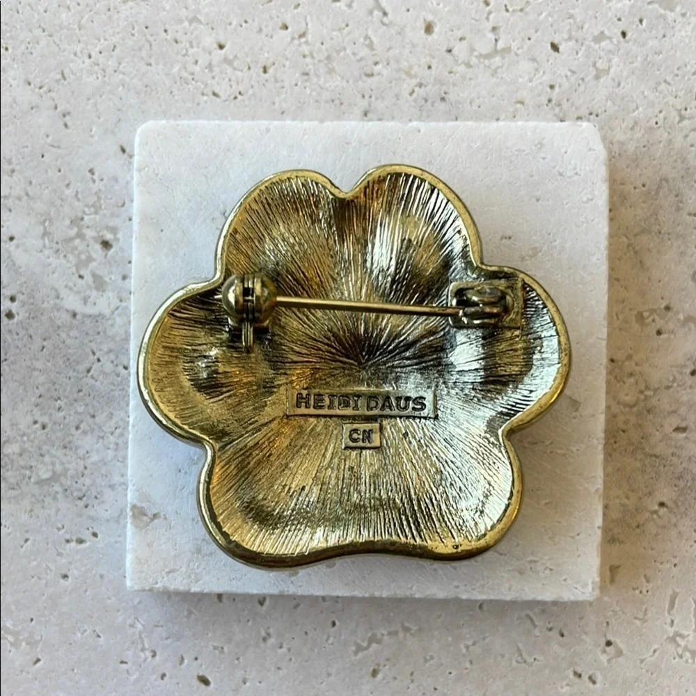 HEIDI DAUS  Gemstone Paw Brooch